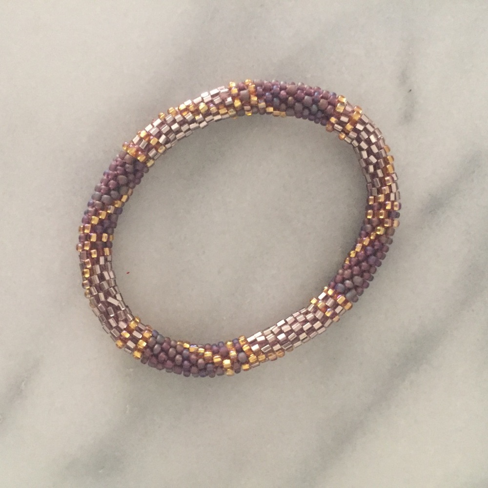 Beaded roll bracelet